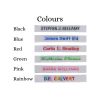 Woven Iron-on Colours