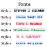 Woven Iron-on Fonts