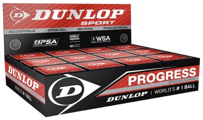 DUNLOP PROGRESS SQUASH BALL RED