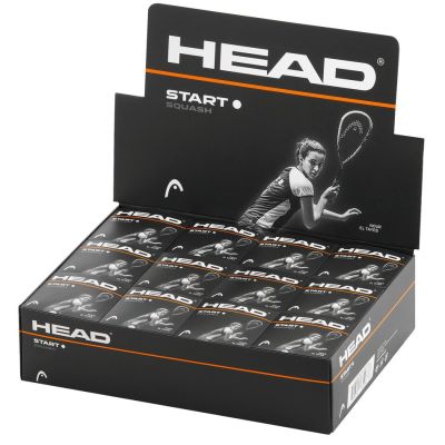 Head Start Squash Balls Single yellow dot
