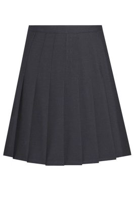 DL Junior Stitched Down Pleat Skirt Grey 974
