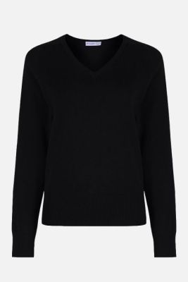 Black Girls Cotton School Jumper