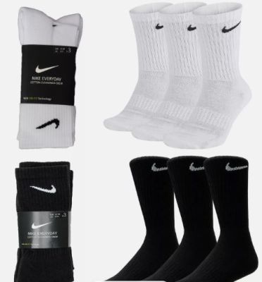 Nike Everyday Cotton Cushioned Crew Sock 3ppk