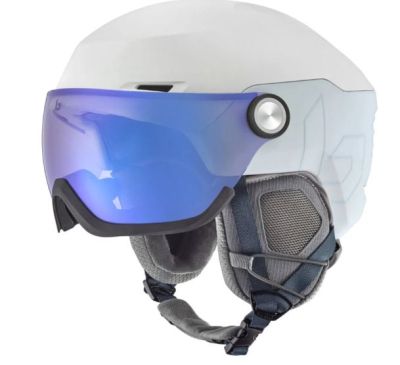 Bolle Ryft Pure white Ski Visor Helmet Photocromatic lens