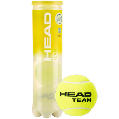 HEAD 4 BALL  TUBE TEAM TENNIS BALL