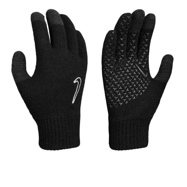 Knitted tech grip gloves