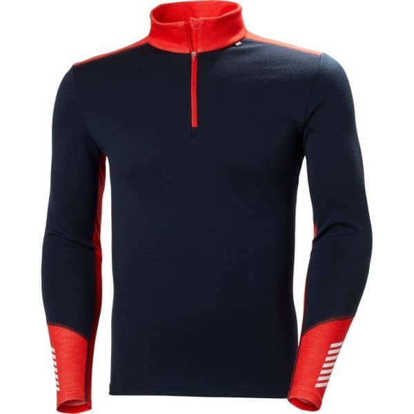 Helly Hansen Mens Lifa Merino Midweight 1/2 Zip Baselayer
