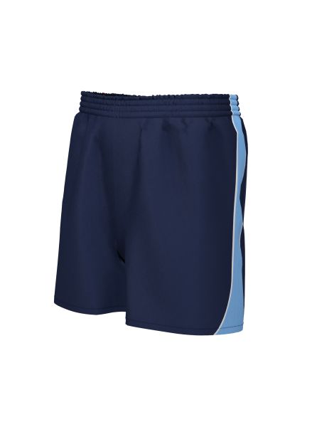 Misbourne Unisex PE Shorts Navy/Sky