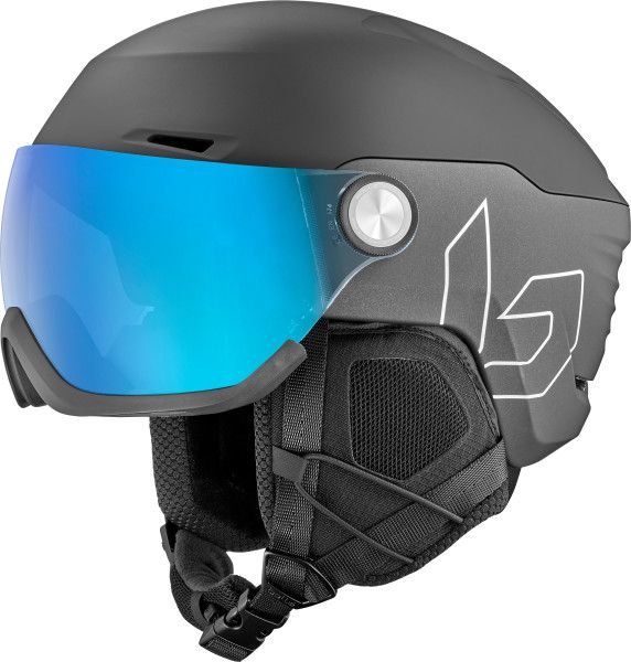 Bolle Ryft Pure white Ski Visor Helmet Black Photocromatic