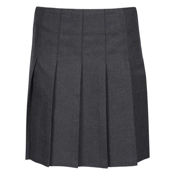 Zeco Junior Stitch Down Pleat Eco-Skirt Grey