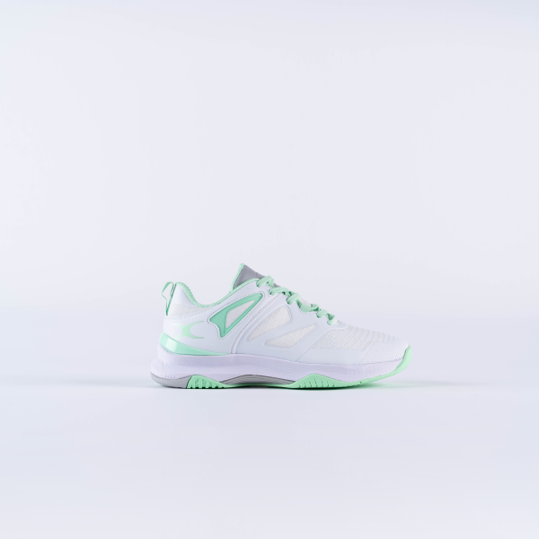 Gilbert Impact White/Mint Adult Netball Trainers