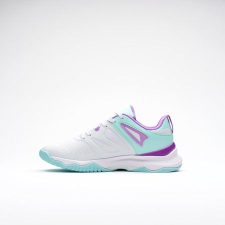Gilbert Impact Shoes White / Aqua / Purple