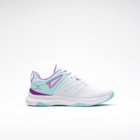 Gilbert Impact Shoes White / Aqua / Purple