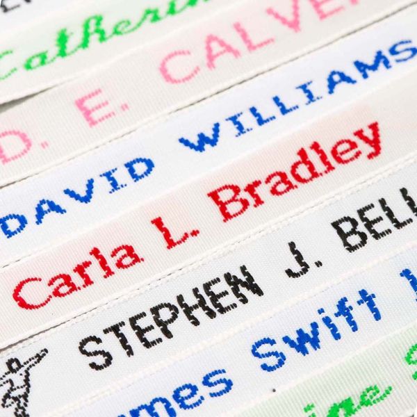 Woven Name Tapes splash