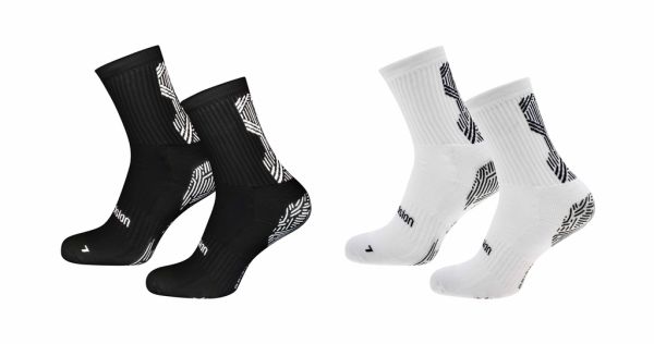 Precision Origin.0 Grip Socks JNR BLK/WHT