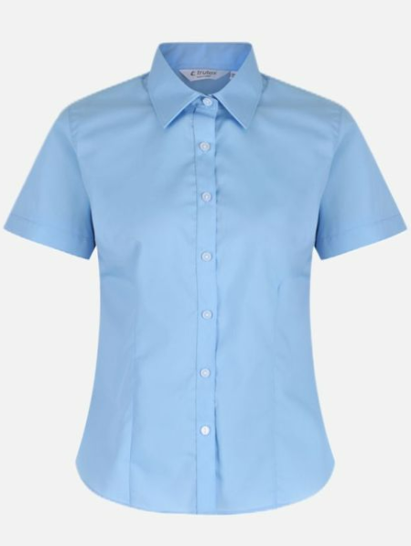 Trutex 2PK Non Iron S/S Blouse Blue
