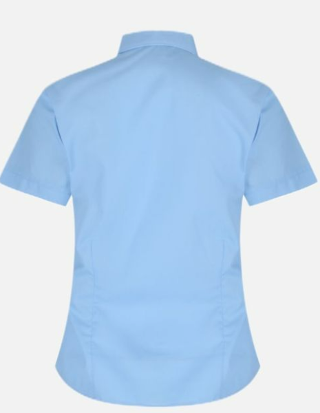 Trutex 2PK Non Iron S/S Blouse Blue