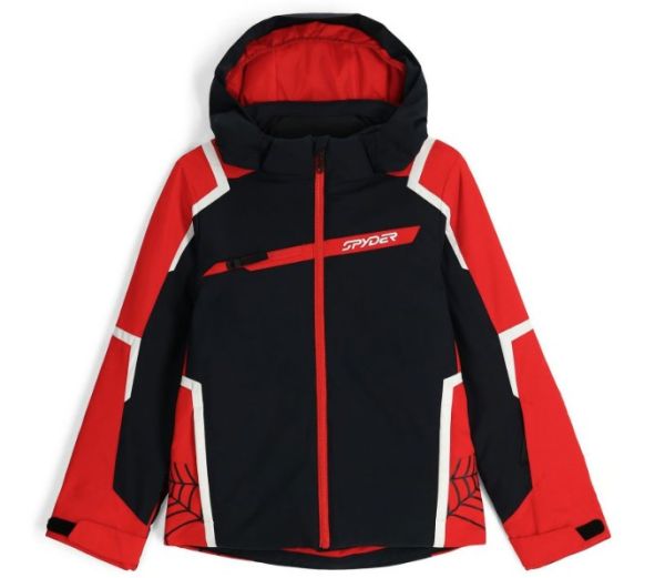 Spyder Boys Challenger Ski Jacket Black/Red