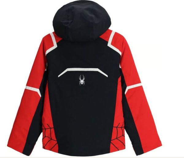 Spyder Boys Challenger Ski Jacket Black/Red