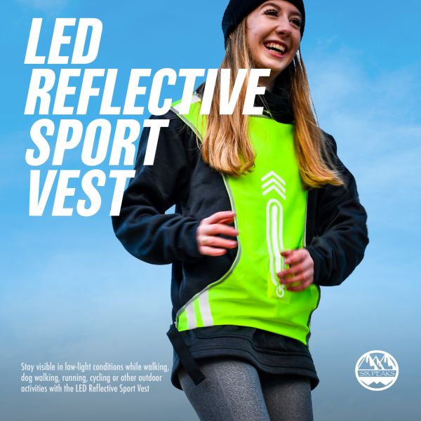 Six Peaks LED Reflective Sports Vest