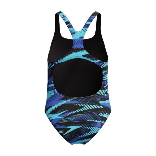 Speedo Hyperboom Allover Medalist Junior Swimsuit Cobalt
