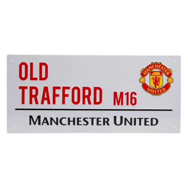 Man Utd Metal Street Sign
