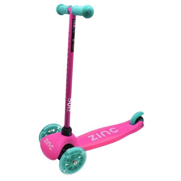 Scooter 3 Wheeled Sparkle Light Up Scooter blue+Pink