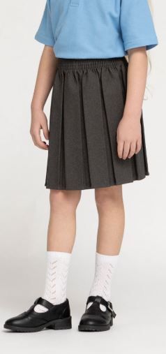 Zeco Junior Box Pleat Skirt Grey