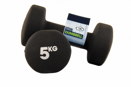 5KG BLACK DUMBELL PAIR