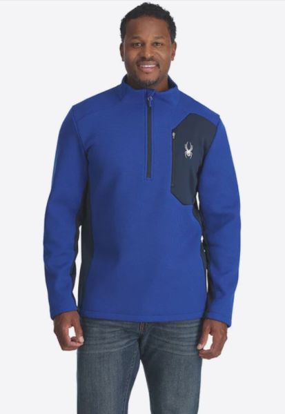 Spyder Bandit 1/4 Zip Fleece Royal