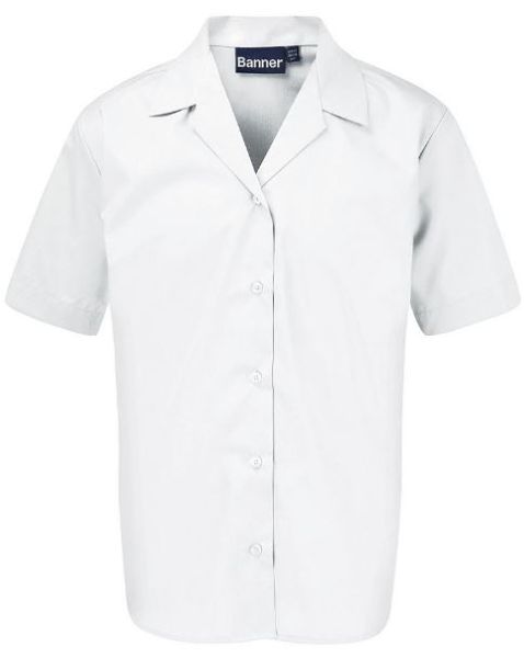 Banner SS Revere Collar Blouse