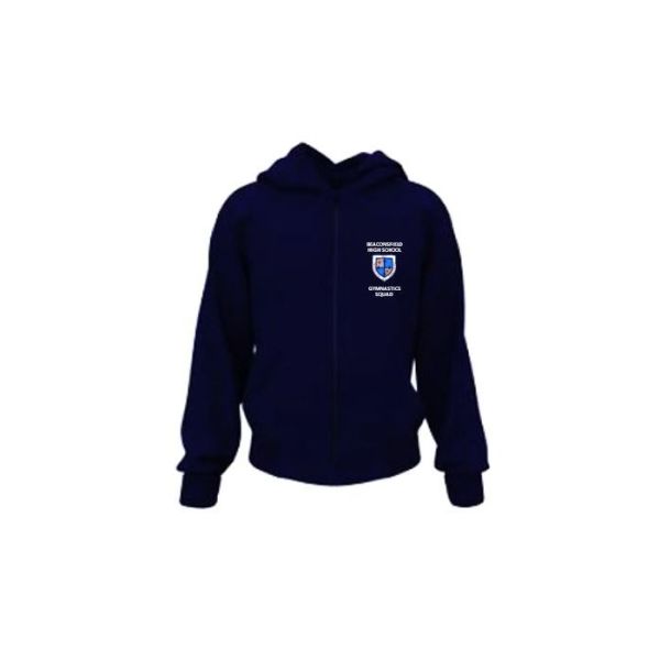 BHS Gymnastics Squad Zip-Up Hooded Top