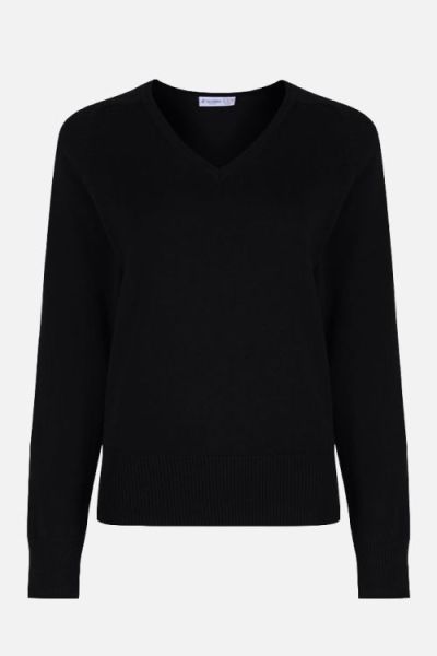 Black Girls Cotton School Jumper