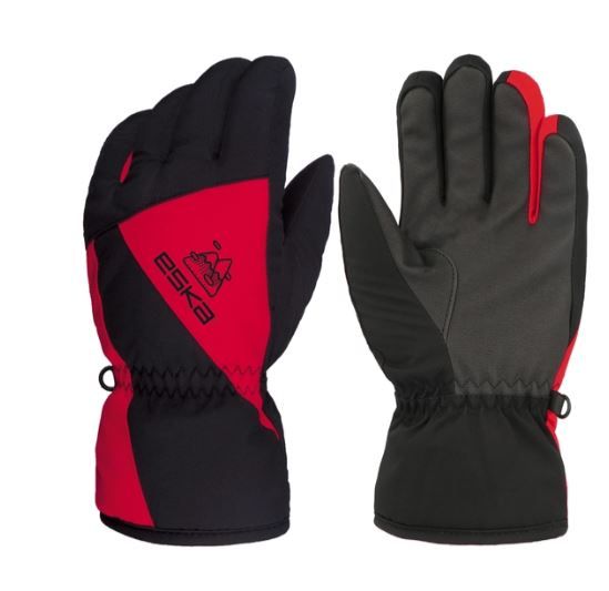 Eska Lexor Kids Ski Glove Blk/Red 1602
