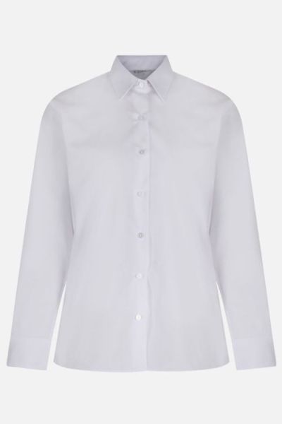 Trutex L/S Non Iron Blouse 2PK White