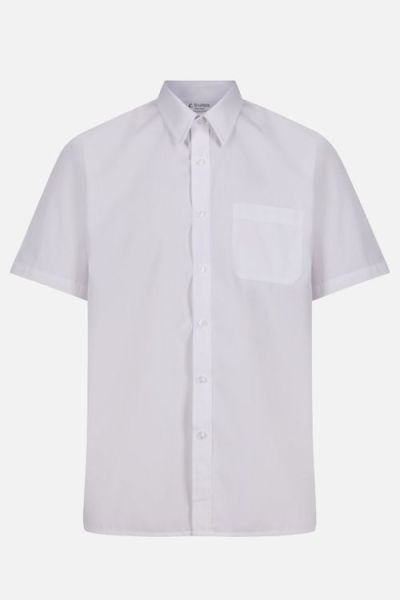Trutex S/S Non Iron Boys Shirt 2PK White