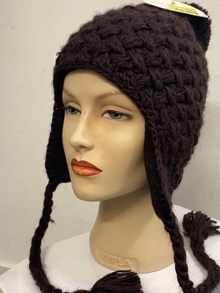 Polar Fitted Brown Benie Hat