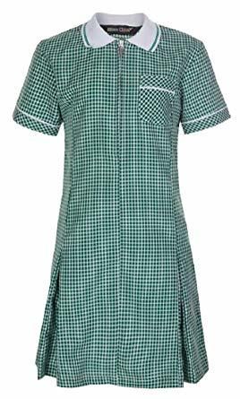 Zeco A-Line Gingham Green Summer Dress