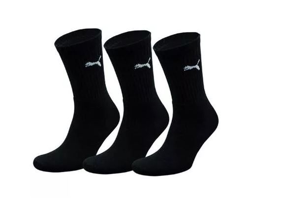 Puma Short crew sock black 3ppk