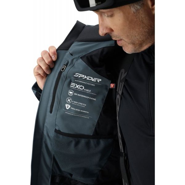 Spyder Titan Ski Jacket Black/Grey 2026