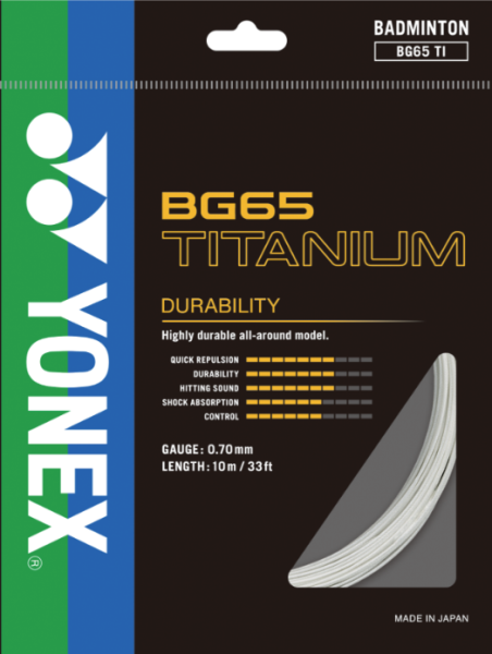 Yonex BG65 Titanium Badminton String
